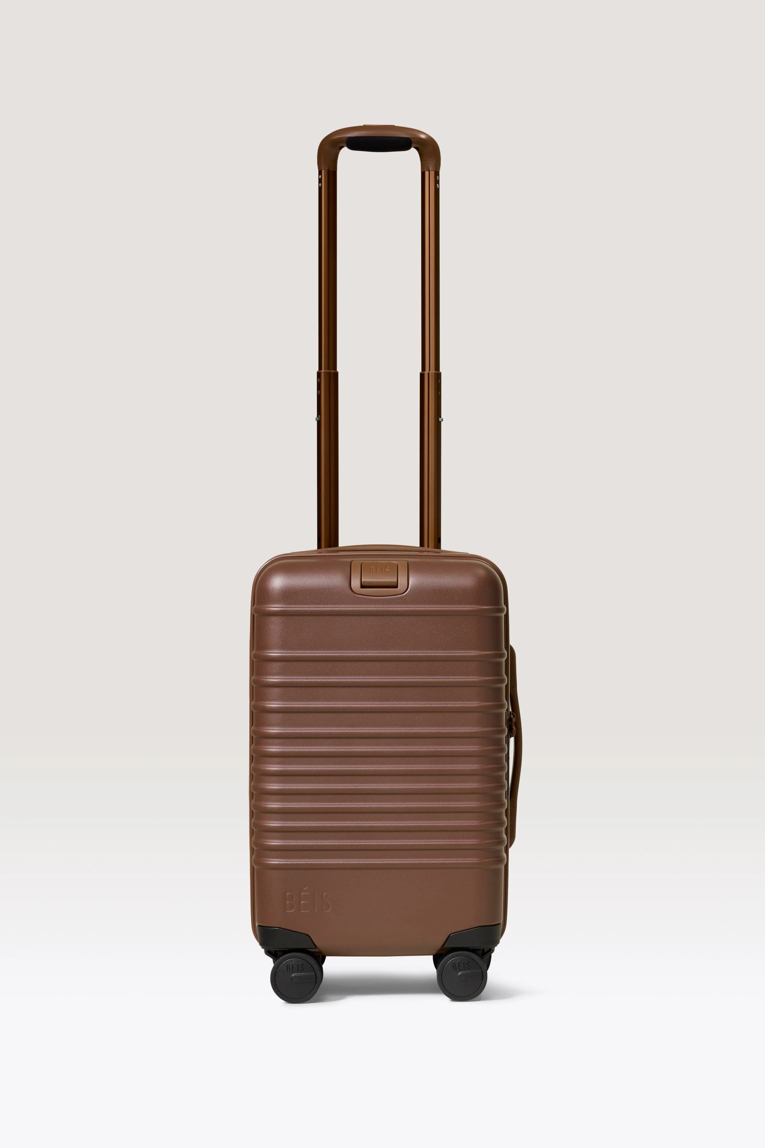 BÉIS 'The Small Carry-On Roller' in Maple - Brown Small Carry-On Luggage & Lightweight Rolling S... | BEIS