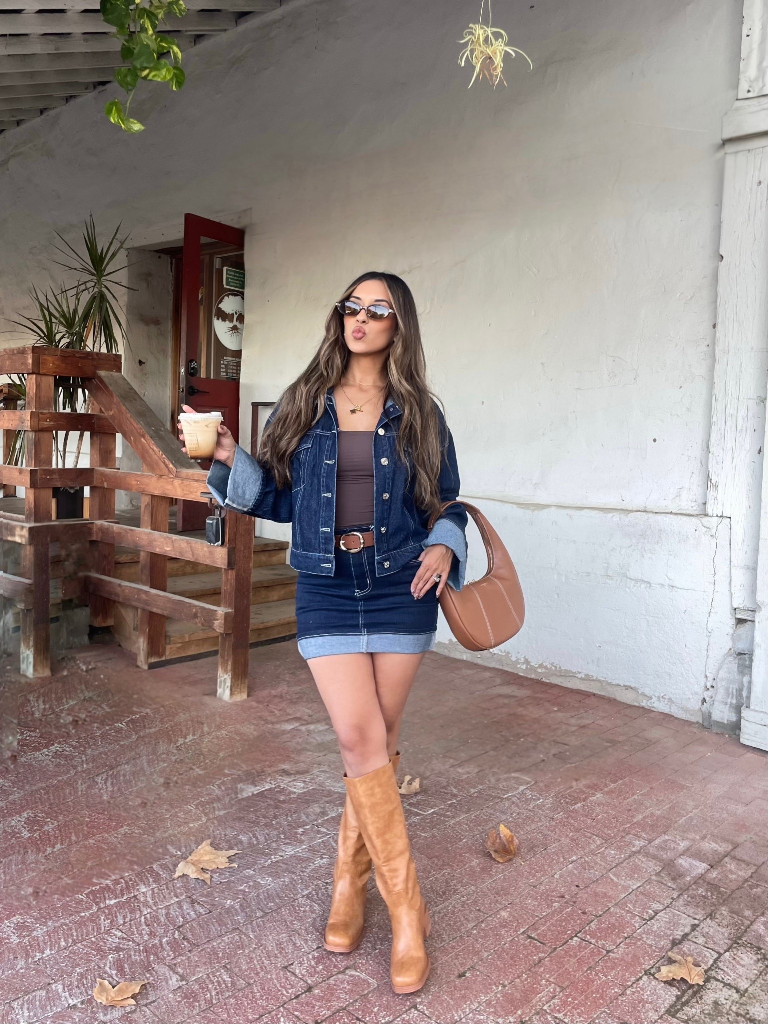 Denim on denim skirt outfit 

#LTKStyleTip #LTKFindsUnder50 #LTKPetite