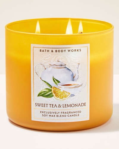 Invite the best spring fragrance into your home with cozy sweet tea and lemonade. Under $30. Pair this 3-wick candle with a statement butterfly candle holder.

This fragrance: A bright and sweet mix of two iconically refreshing summer beverages.

Fragrance notes: brewed sweet tea, fresh squeezed lemons and sugar crystals.

Keywords: Candle, candle holder, 3 wick candle, gifts for her, spring decor, home decor, summer decor 

#LTKSaleAlert #LTKSeasonal #LTKHome