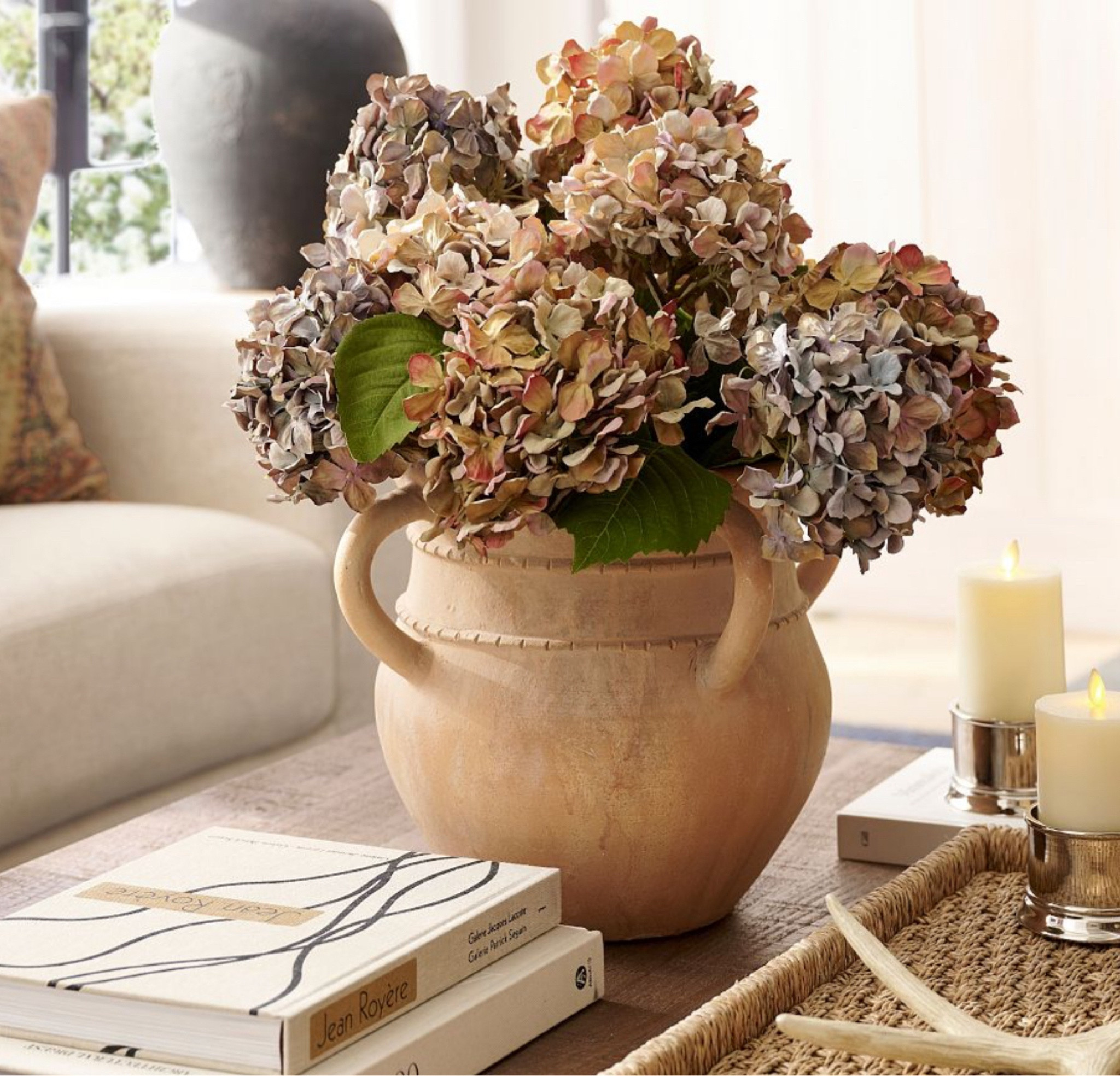 These faux hydrangeas are the perfect fall decor for a living room table or kitchen island 


Faux fall florals, fall branches, fall decor, kitchen decor for fall, fall living room decor, fall decorations 

#LTKHome #LTKSeasonal #LTKFindsUnder100
