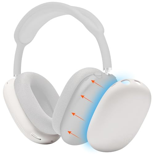 WC ShellZ Max - Protective Headphone Exterior Shell Covers for Airpods Max Made by Wicked Cushions | Made with Premium Silicone | Beige | Amazon (US)