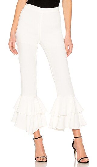 Endless Rose Ruffled Pants In Off White | Revolve Clothing (Global)
