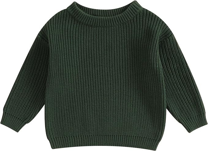 fhutpw Baby Boy Girl Pullover Sweater 3 6 12 18 Months Knit Clothes Unisex Toddler 2T 3T 4T Fall ... | Amazon (US)