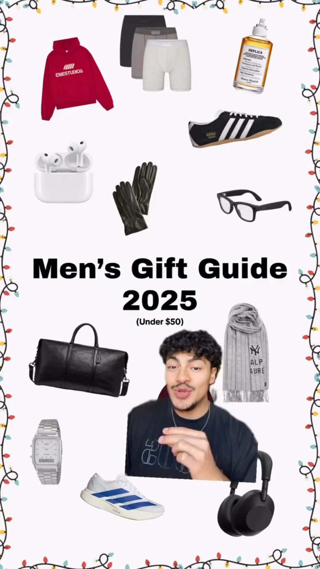 Gift ideas for guys under $50 🎄🎁 Actually some great stuff for more of the lower budget side #giftsforhim #giftideas #christmasgiftsideas