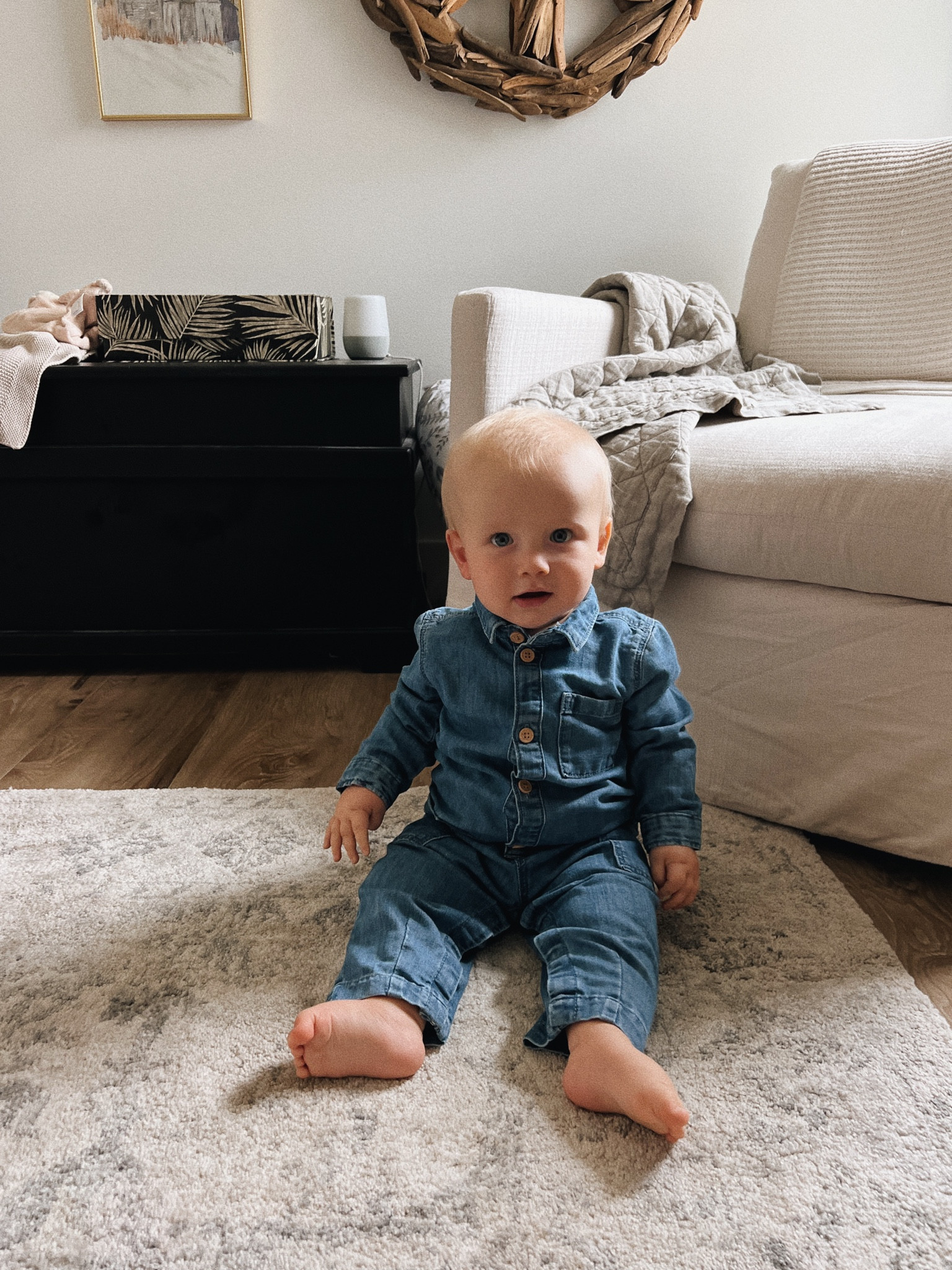 Denim jumpsuit. Fall outfit. Baby boy. 

#LTKSeasonal #LTKkids #LTKbaby