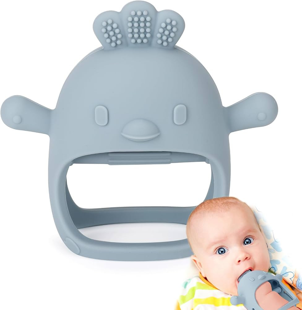 Socub Silicone Baby Teether Toy for Infants 3+ Months, BPA Free Anti-Drop Silicone Mitten Teethin... | Amazon (US)