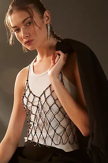 Current Air Multicolor Beaded Tank | Anthropologie (US)