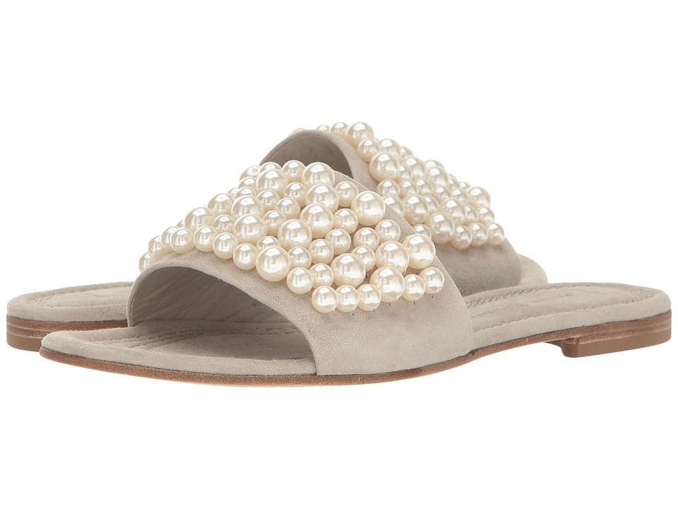 Kennel & Schmenger - Pearl Slide Sandal (Cement/Pearls) Women's Shoes | Zappos