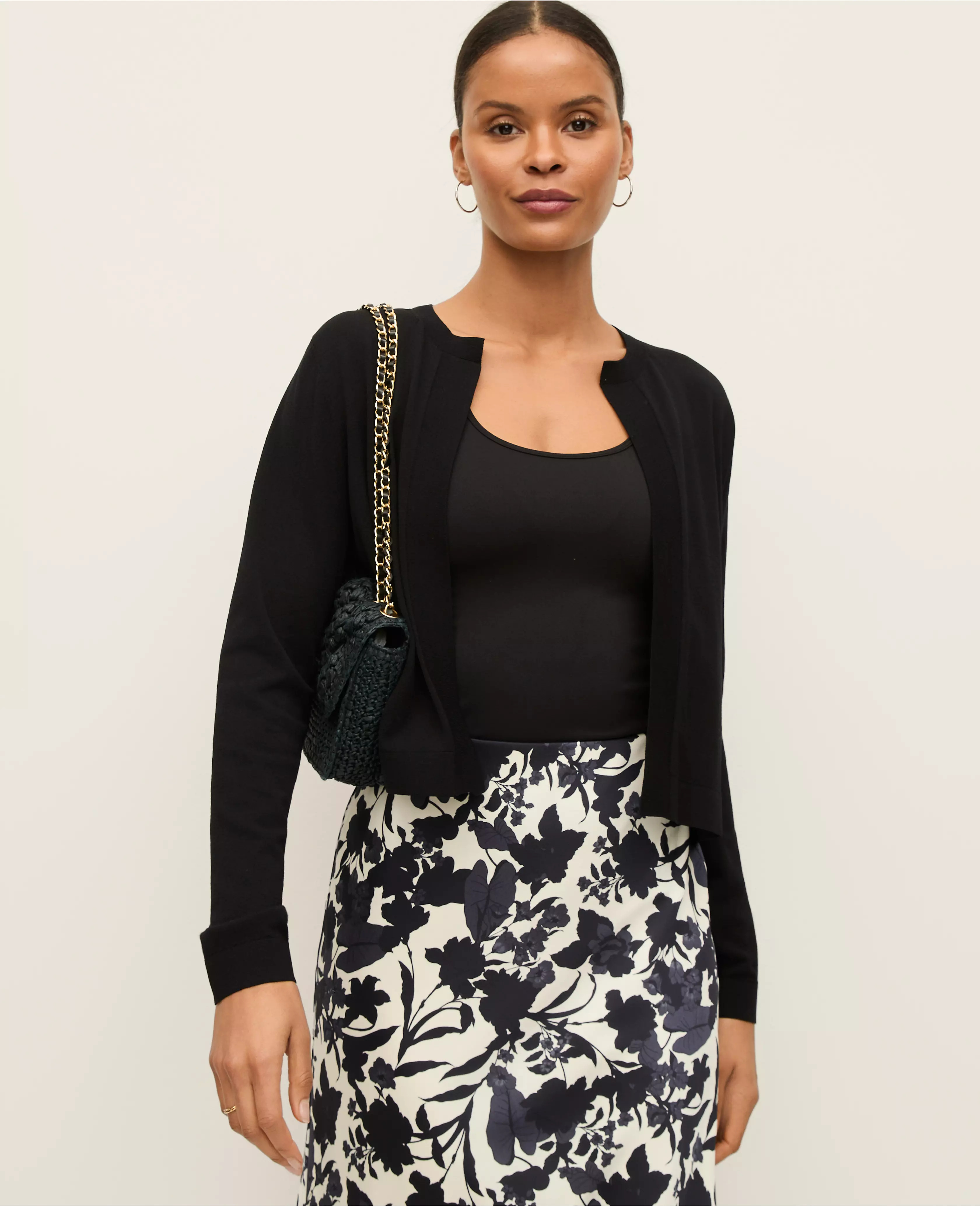 Cropped Open Cardigan | Ann Taylor