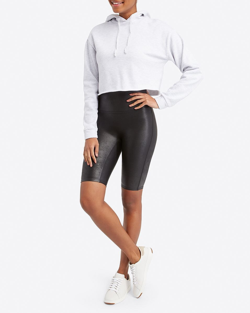 Faux Leather Bike Short | Spanx
