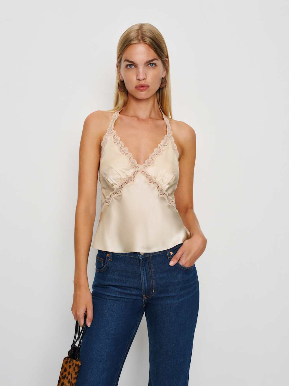 Monica Silk Top | Reformation (Global)