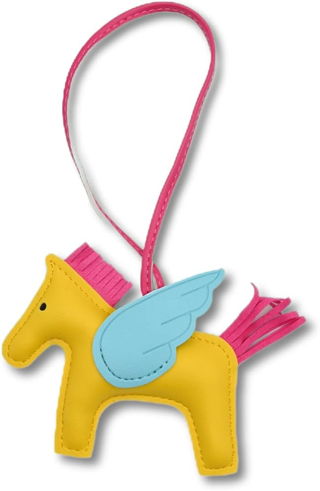 Fly Horse Purse Charms Women Cute Designer Keychain Leather Bag Charms for Handbags Tote Bag Acce... | Amazon (US)