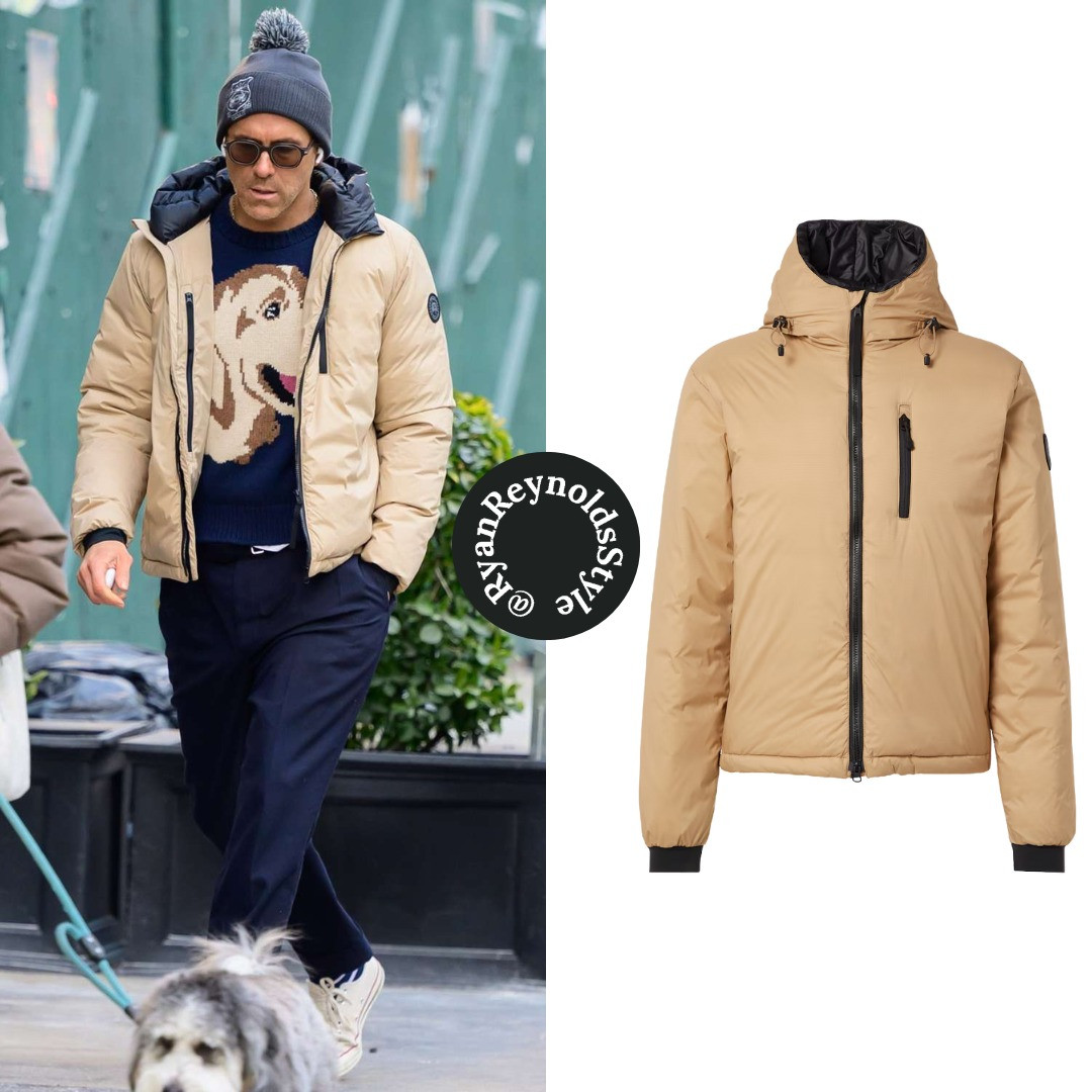 Ryan Reynolds wearing a Canada Goose down hooded winter jacket 

 #LTKootd #LTKOver40 #LTKMens