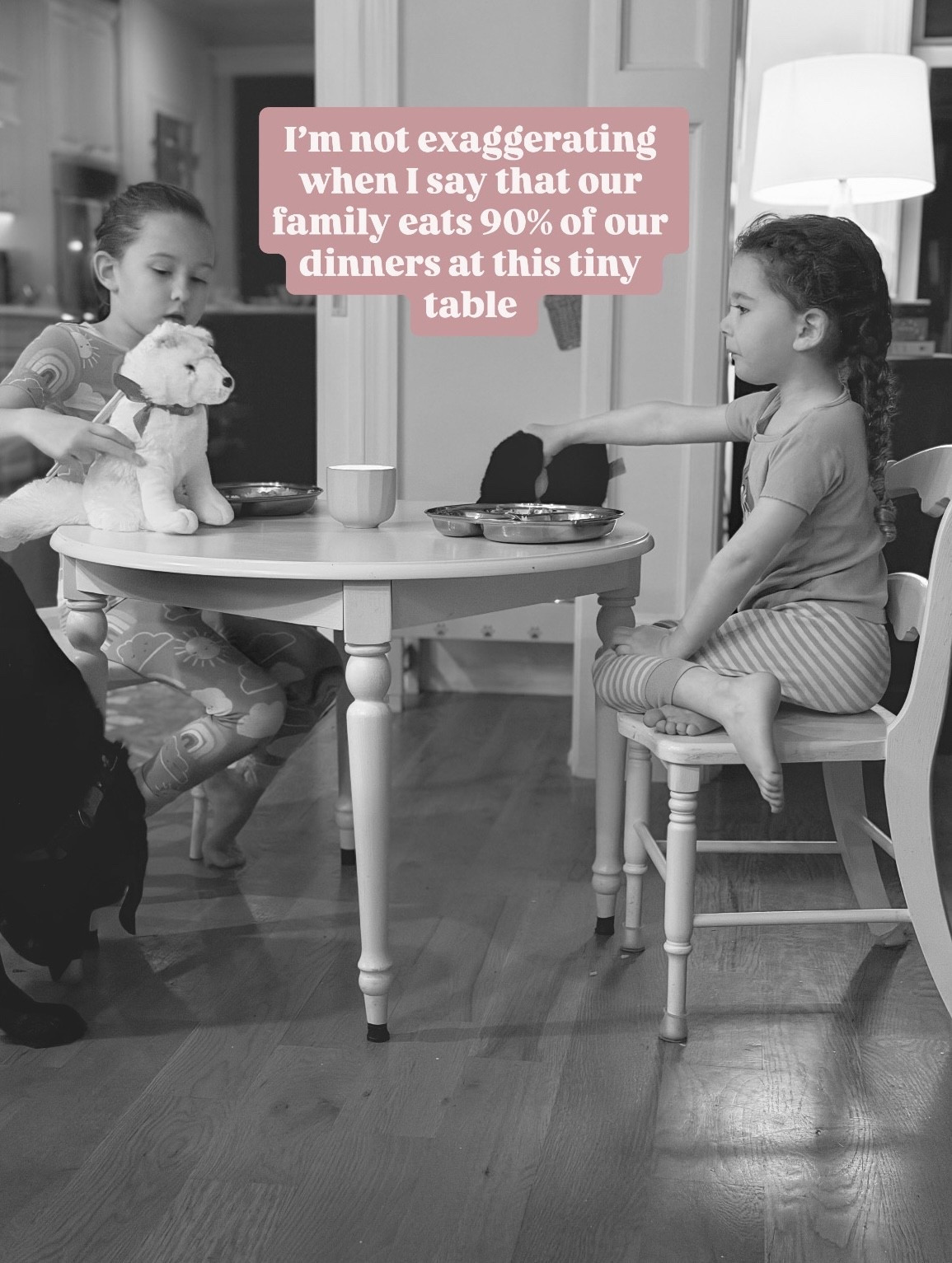Kids table. Family dinner. 
High quality kids table. Circular table. Dining table. Toddler chairs. Kids chairs. Dinner time. 
Salt candle. 

#LTKHome #LTKdayinmylife #LTKmomlife