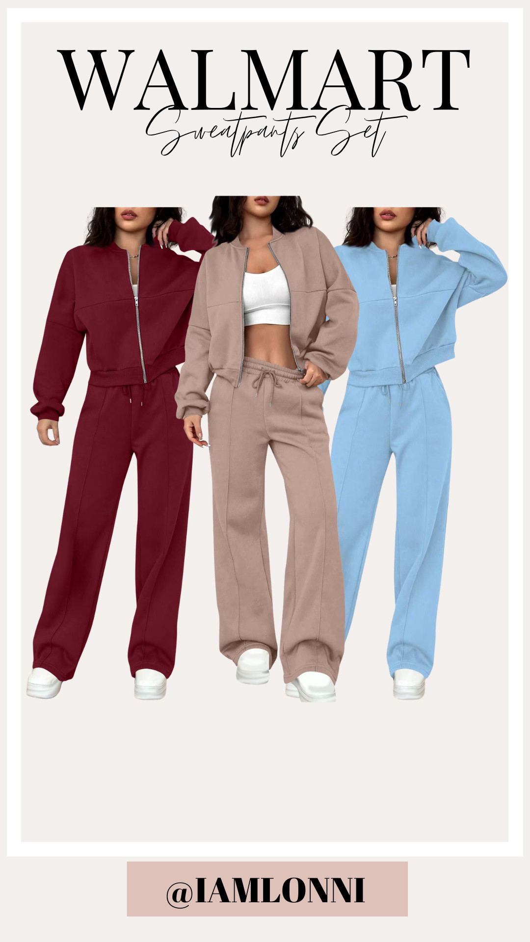 Your new go-to set for cozy season! 🍂 These Walmart matching sweat sets have the cutest relaxed fit and can easily go from lounging to errands. Just add sneakers and your favorite bag for an effortless off-duty look.

#LTKStyle #WalmartFashion #MatchingSet #SweatSet #CasualStyle #FallFashion #AffordableStyle
 

 #LTKgrwm #LTKootd #LTKvlog