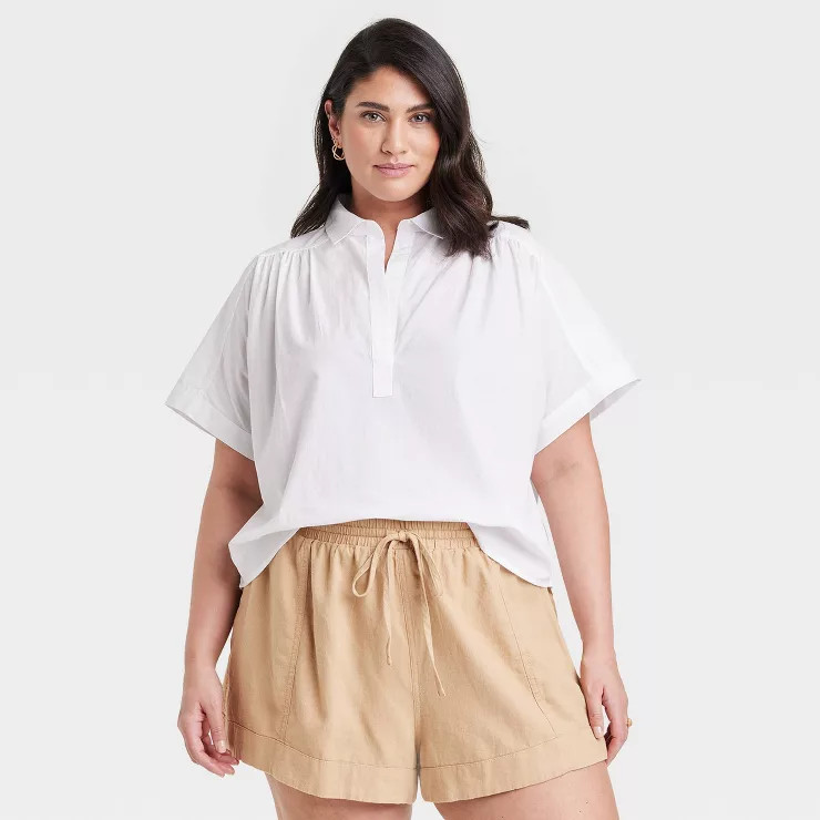 Women's Short Sleeve Pullover Blouse - Universal Thread™ | Target