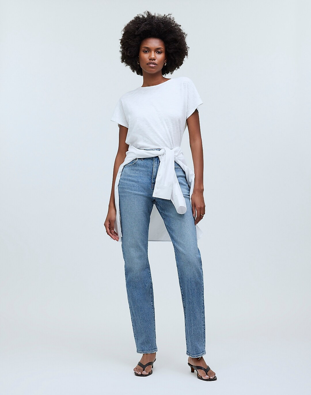 Dolman-Sleeve Crewneck Tee in Slub | Madewell