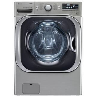 5.2 cu. ft. High Efficiency Mega Capacity Front Load Washer with Steam and TurboWash in Graphite ... | The Home Depot