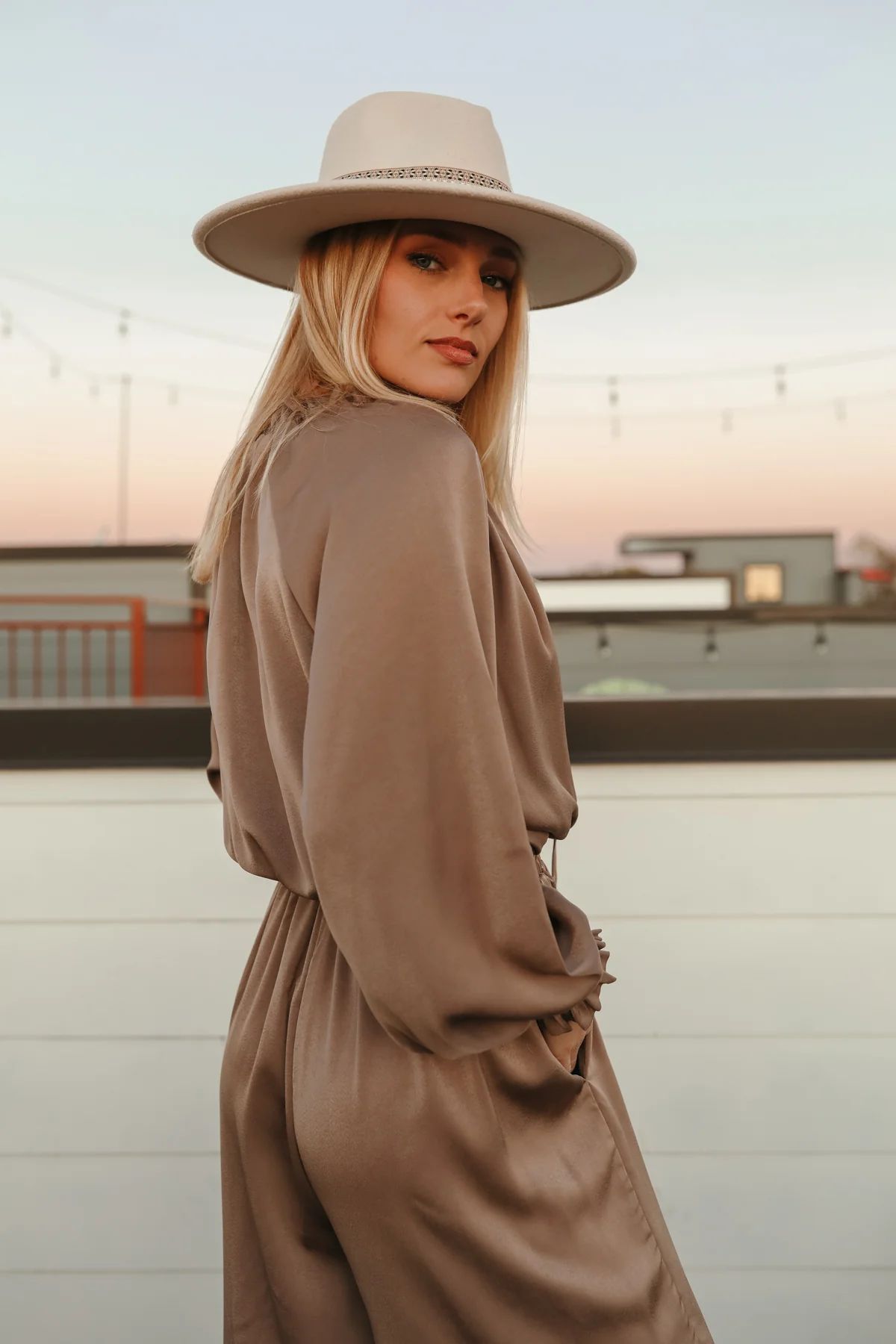 Andrea Ivory Wide Brim Fedora | The Post