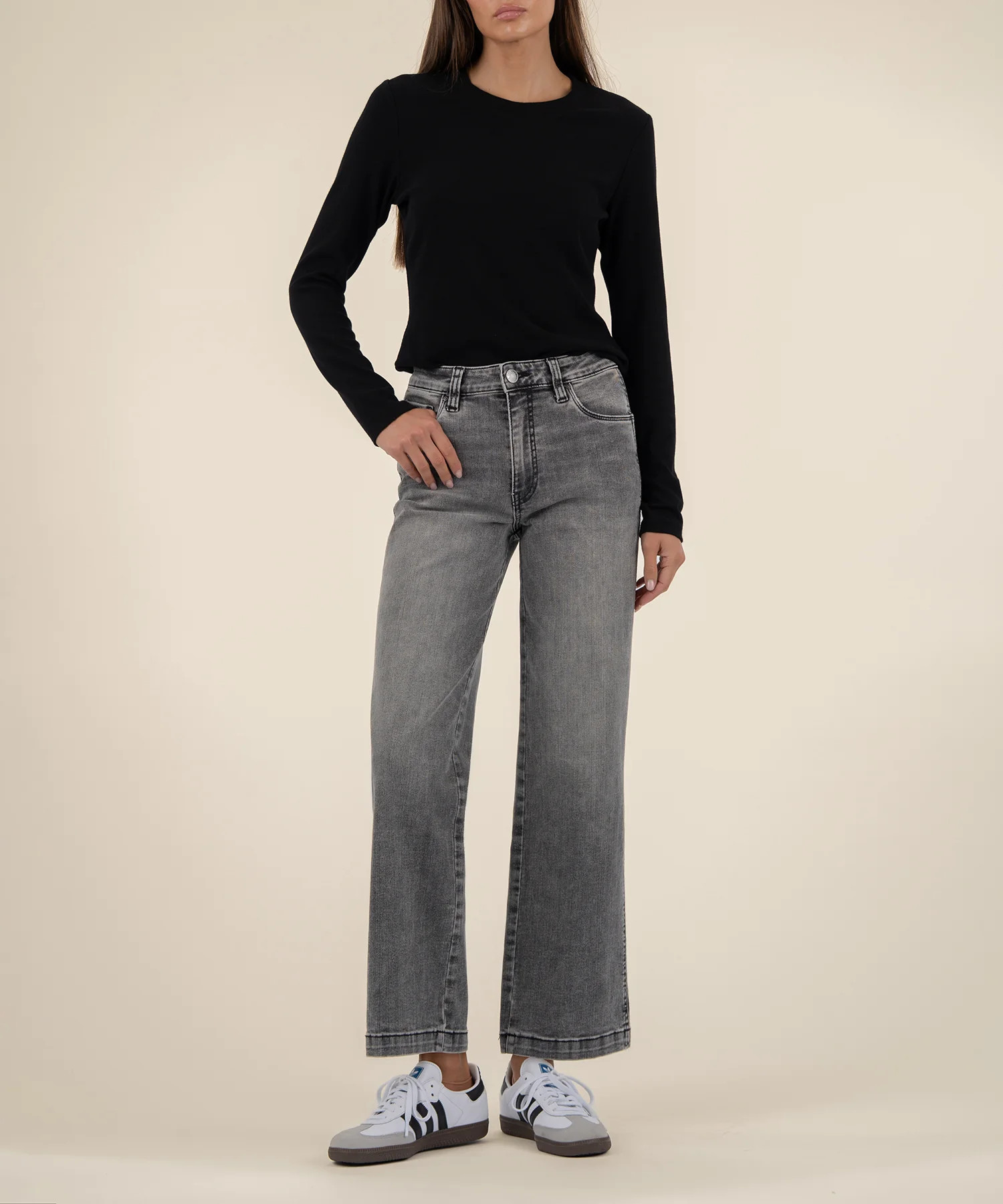 Pattie High Rise Straight Leg in Acquainted Wash - Kut from the Kloth | Kut From Kloth