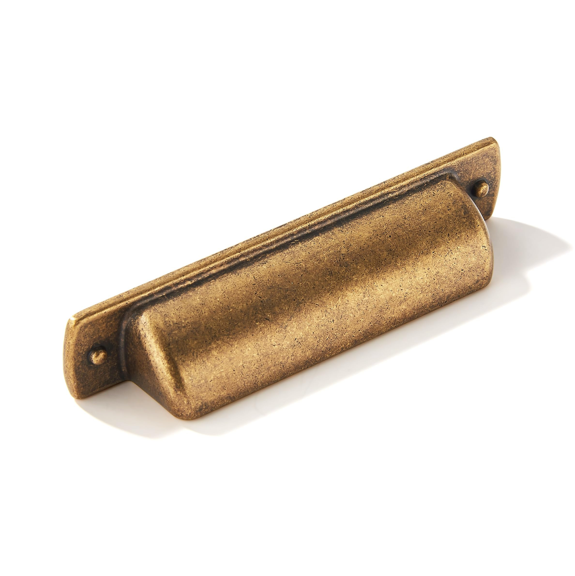 khtumeware 10 Pack 2-1/2"(64mm Drawer Pulls Antique Brass Cabinet Cup Pulls Kitchen Hardware Cabi... | Amazon (US)