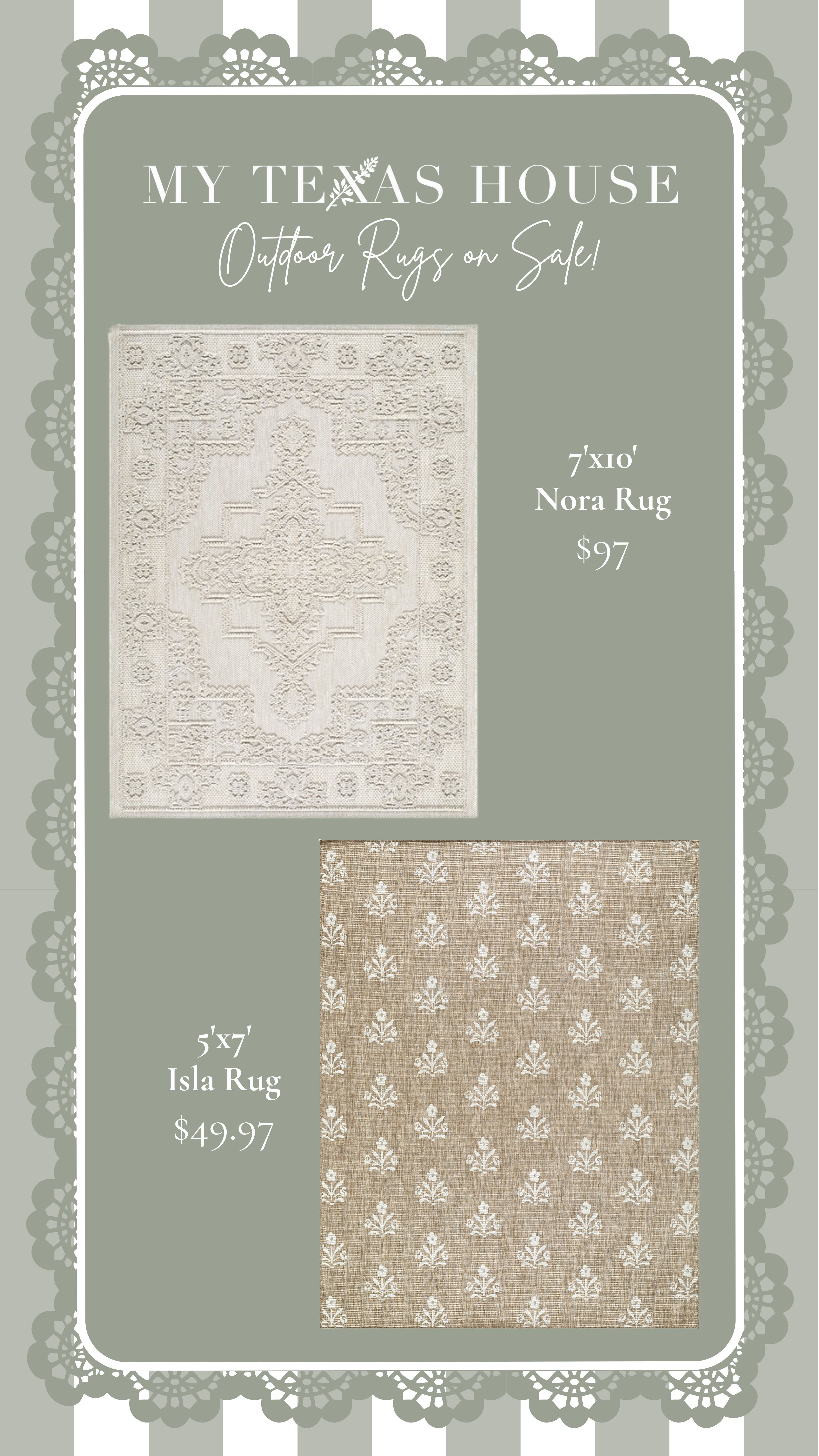 These two stunning indoor/outdoor rugs are available and on sale!

#LTKSeasonal #LTKHome