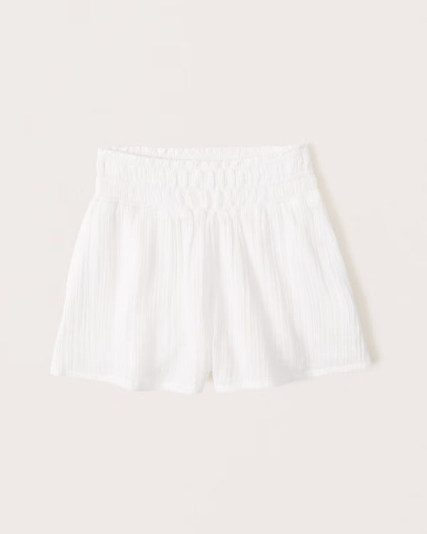 Women's Gauzy Beach Short Coverup | Women's Swimwear | Abercrombie.com | Abercrombie & Fitch (US)