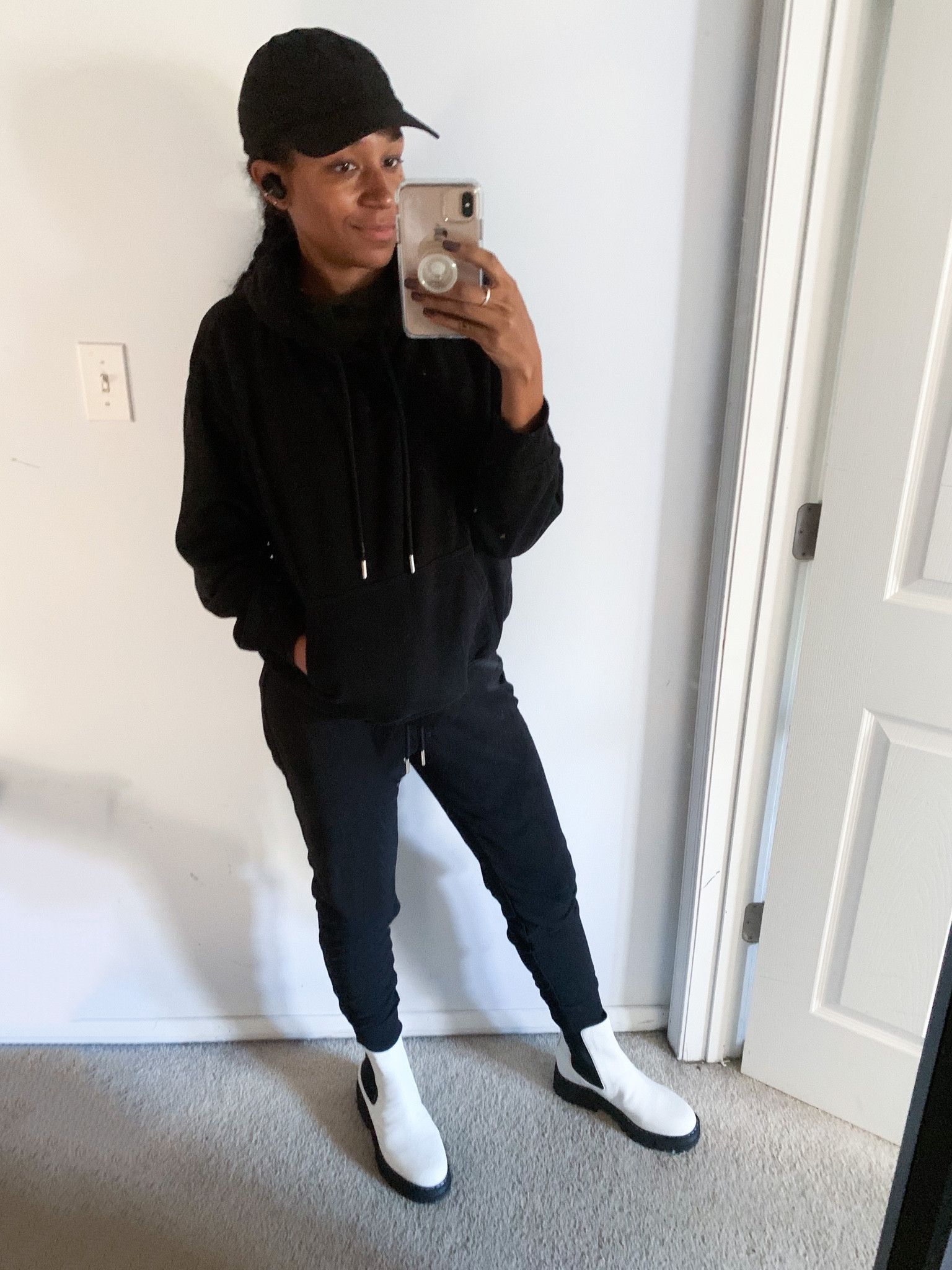 I borrowed these white Chelsea boots from my mom and really wanted to wear them with my sweatsuit. 

You can always just wear a pair of sneakers

#LTKshoecrush #LTKSeasonal #LTKunder100