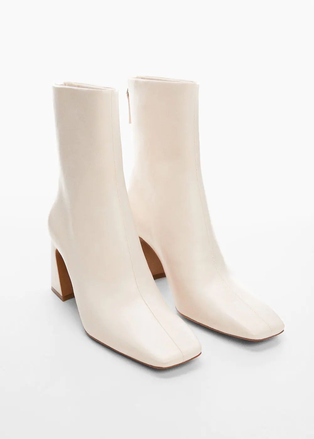 Heel zipped boots -  Women | Mango United Kingdom | MANGO (UK)