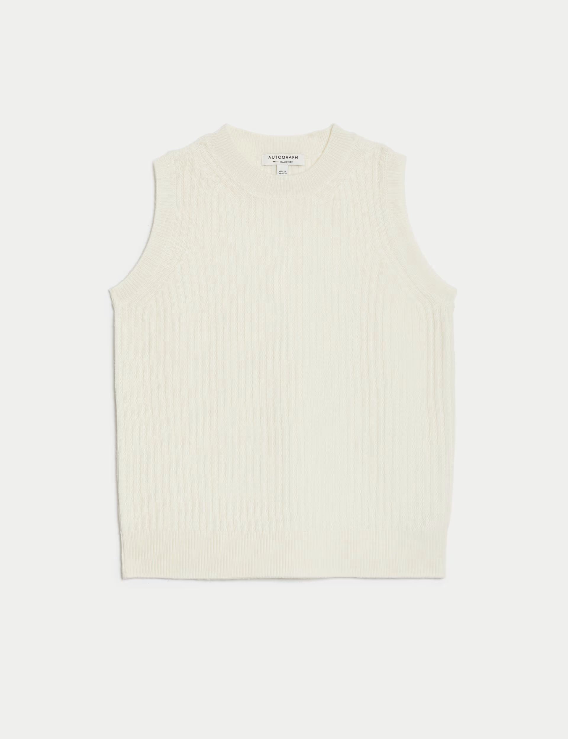 Merino Wool With Cashmere Knitted Vest | Marks & Spencer (UK)