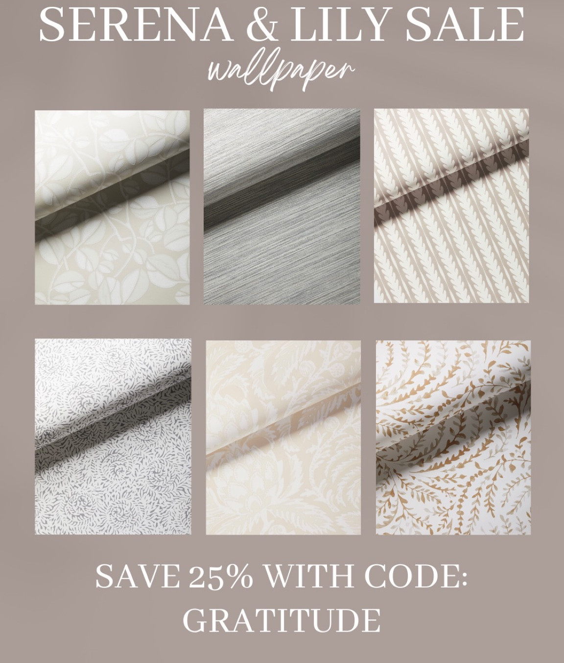 Serena and Lily wallpaper, Serena and lily sale, home decor, coastal decor, black Friday 

#LTKCyberweek #LTKsalealert #LTKhome