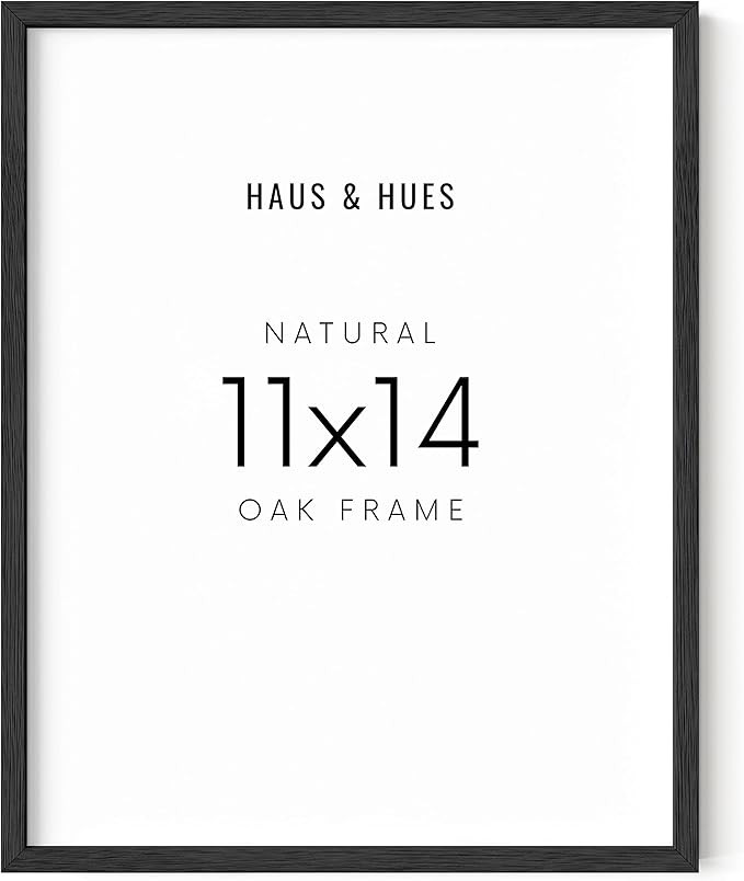 HAUS AND HUES 11x14 Black Frame – 11x14 Black Picture Frame That Comes Ready-to-hang, Black 11x... | Amazon (US)
