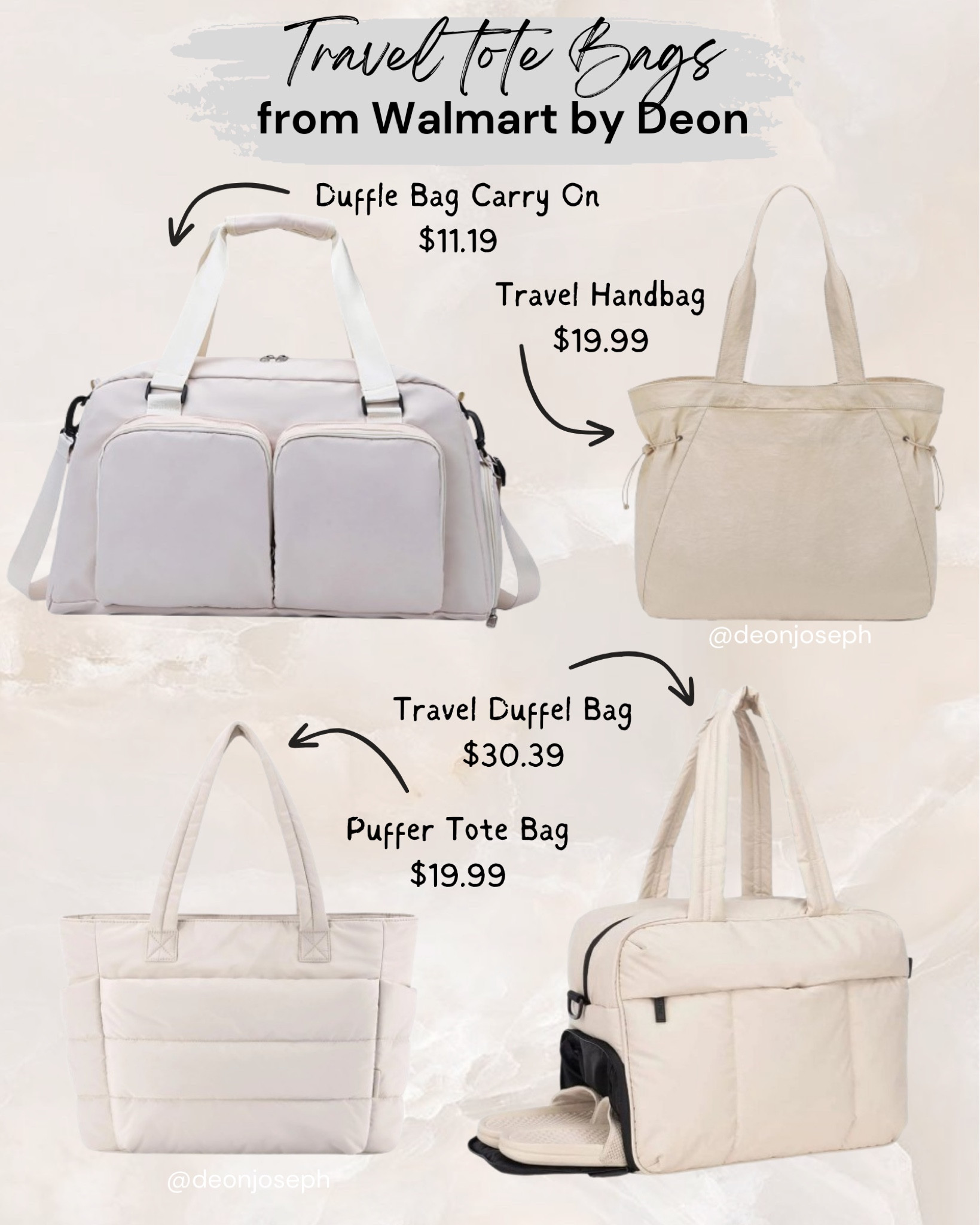 Check out these travel tote bags from Walmart, your handy companion for your future trips! 

#LTKTravel #LTKItBag #LTKStyleTip