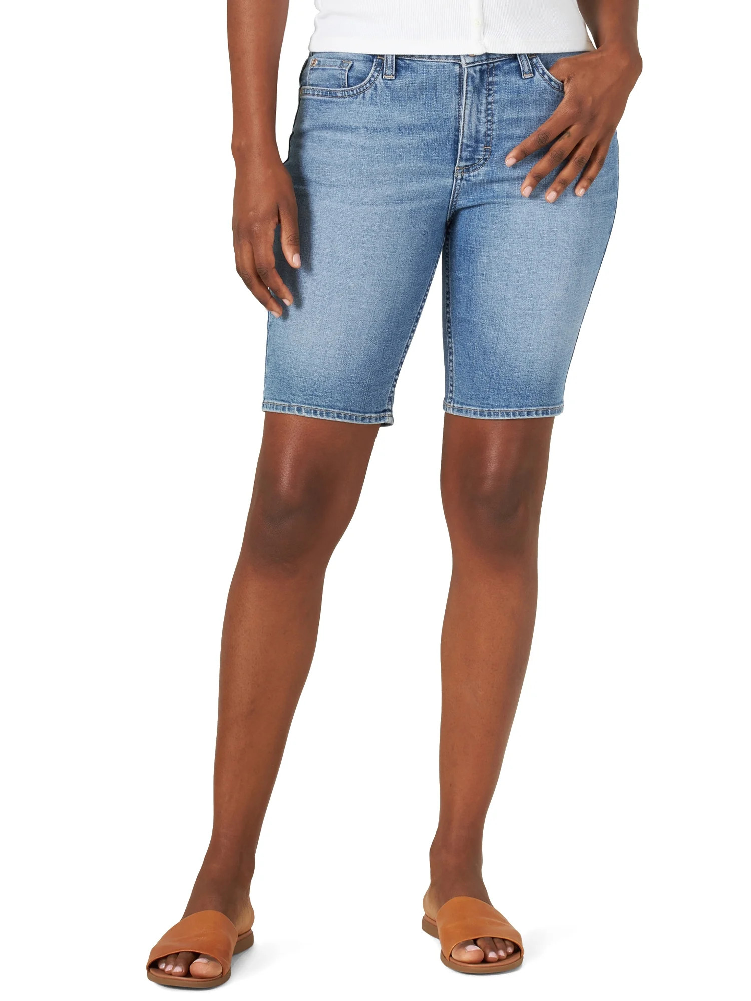 Lee Women's Midrise Bermuda Short - Walmart.com | Walmart (US)