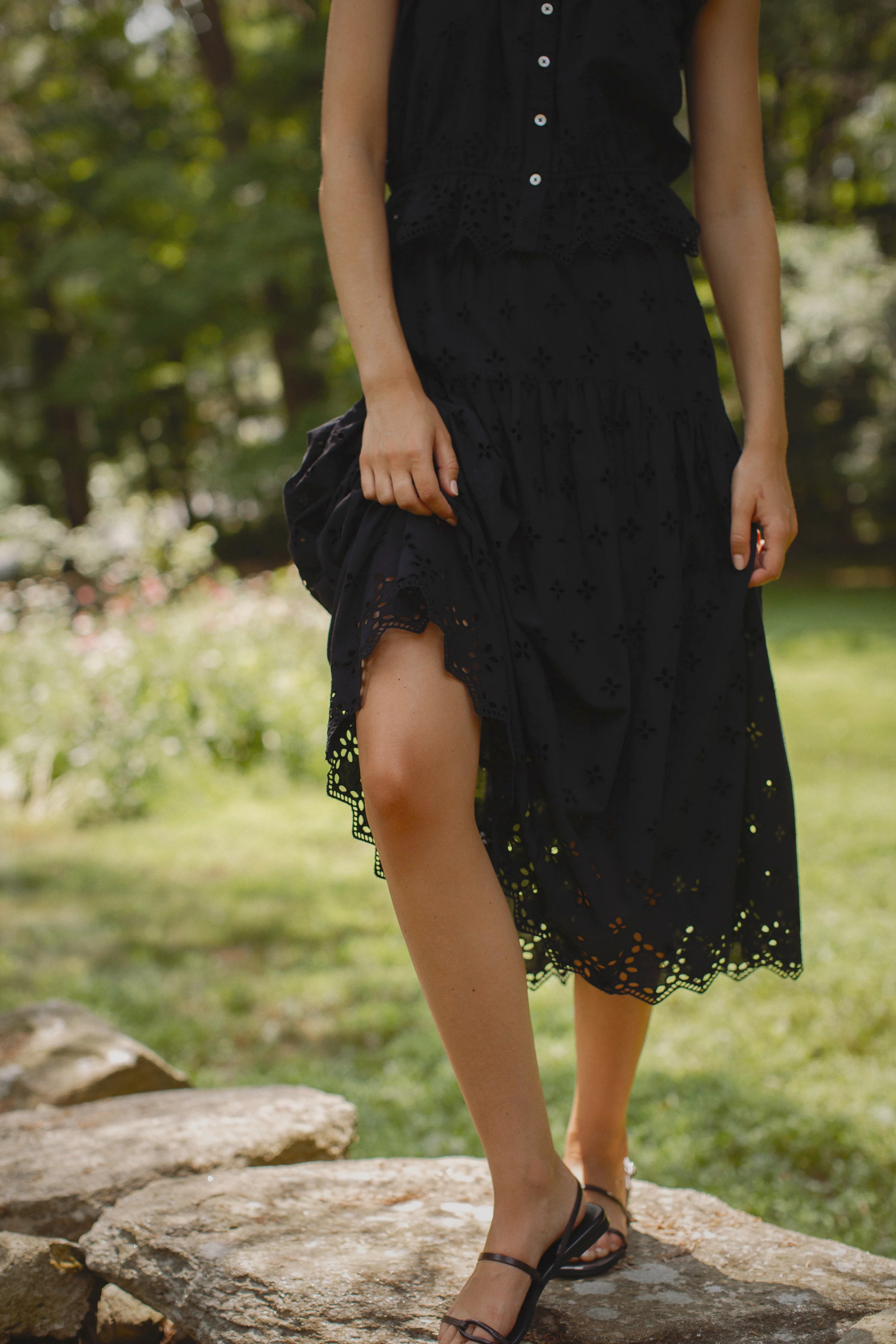 Louisa Skirt - Black Eyelet SALE | Marea