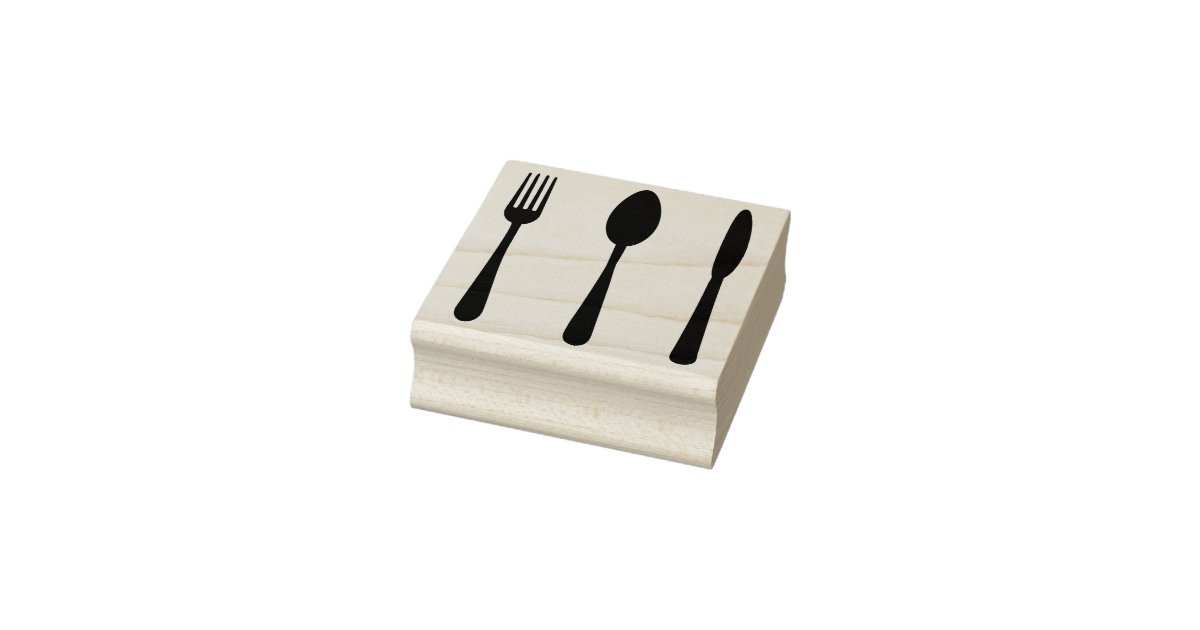 silverware art stamp | Zazzle.com | Zazzle