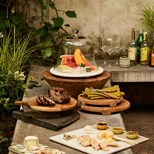 Marble & Glass Serving Cloche | Terrain