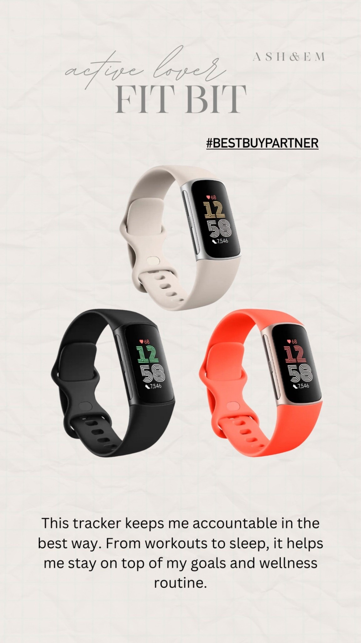 #BestBuyPartner Obsessed with this little wellness upgrade! Tracking sleep, steps, and even stress levels has been such a game-changer. You can grab this Fitbit - Charge 6 Advanced Fitness & Health Tracker in different colors at Best Buy! 
@bestbuy

#LTKActive