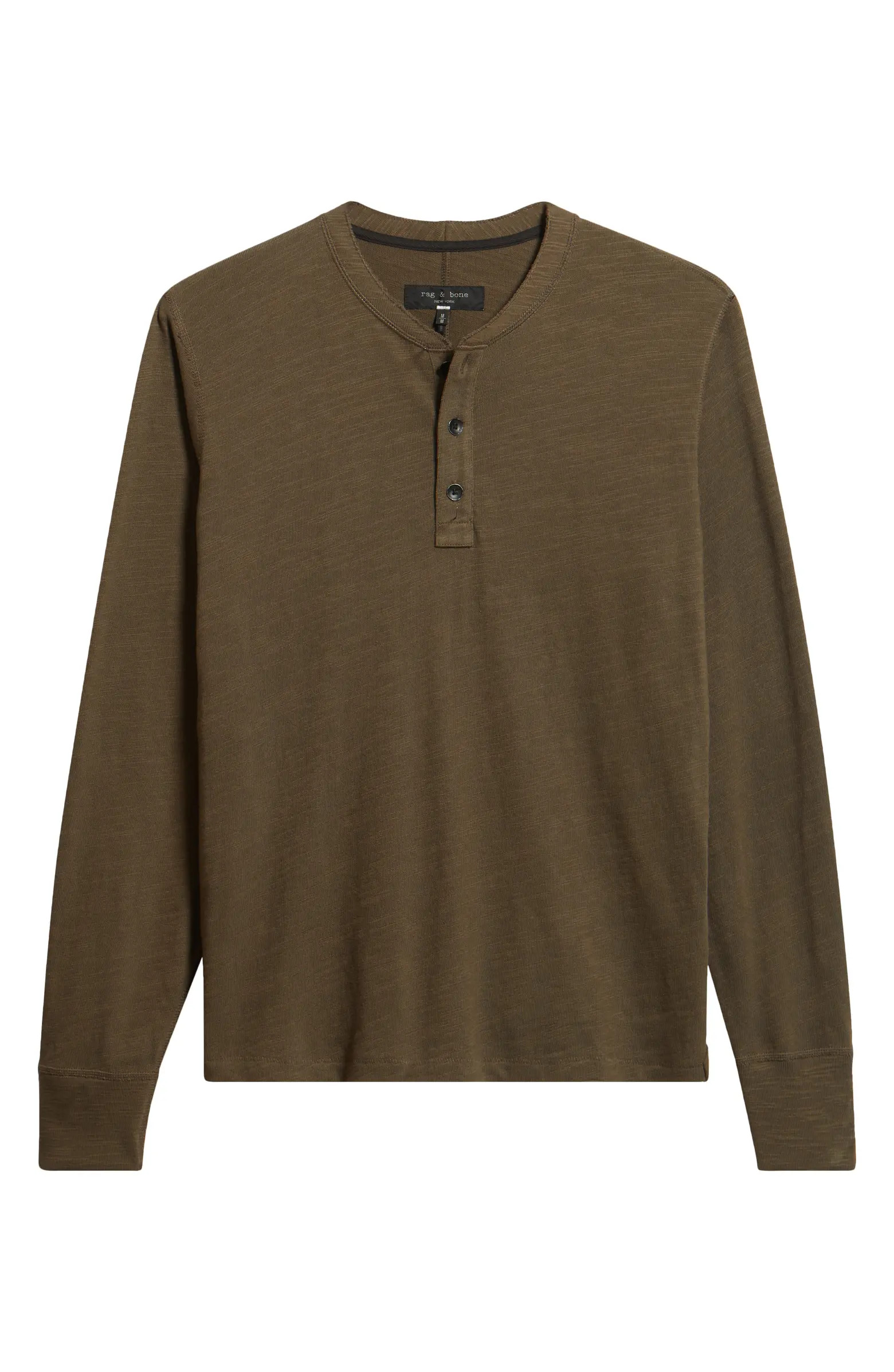Classic Flame Slub Cotton Henley | Nordstrom