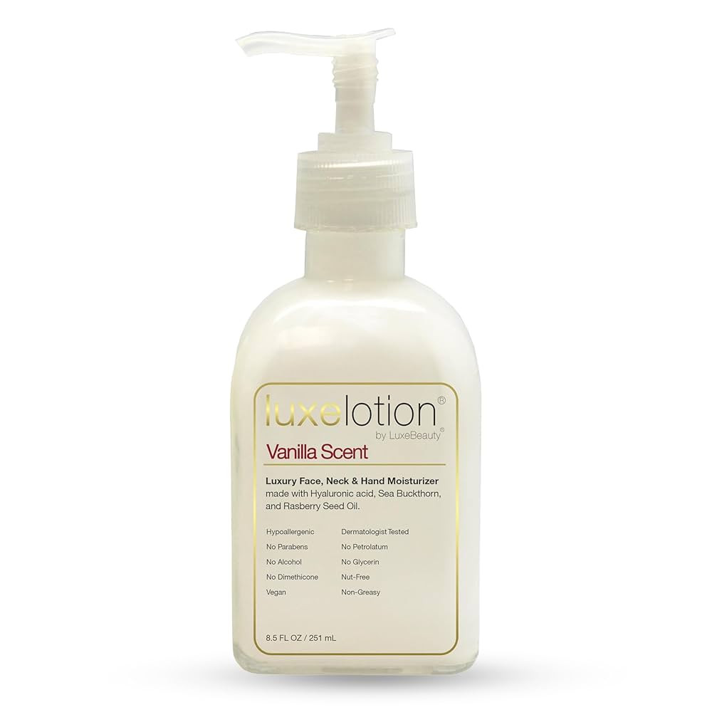 Luxe Beauty Non Greasy & Hyaluronic Acid Moisturizer for Face, Neck & Hands – Anti Aging Body L... | Amazon (US)