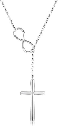 Sariel 925 Sterling Silver Faith Hope Love Cross Pendant Necklace for Women Christian Birthday Ch... | Amazon (US)