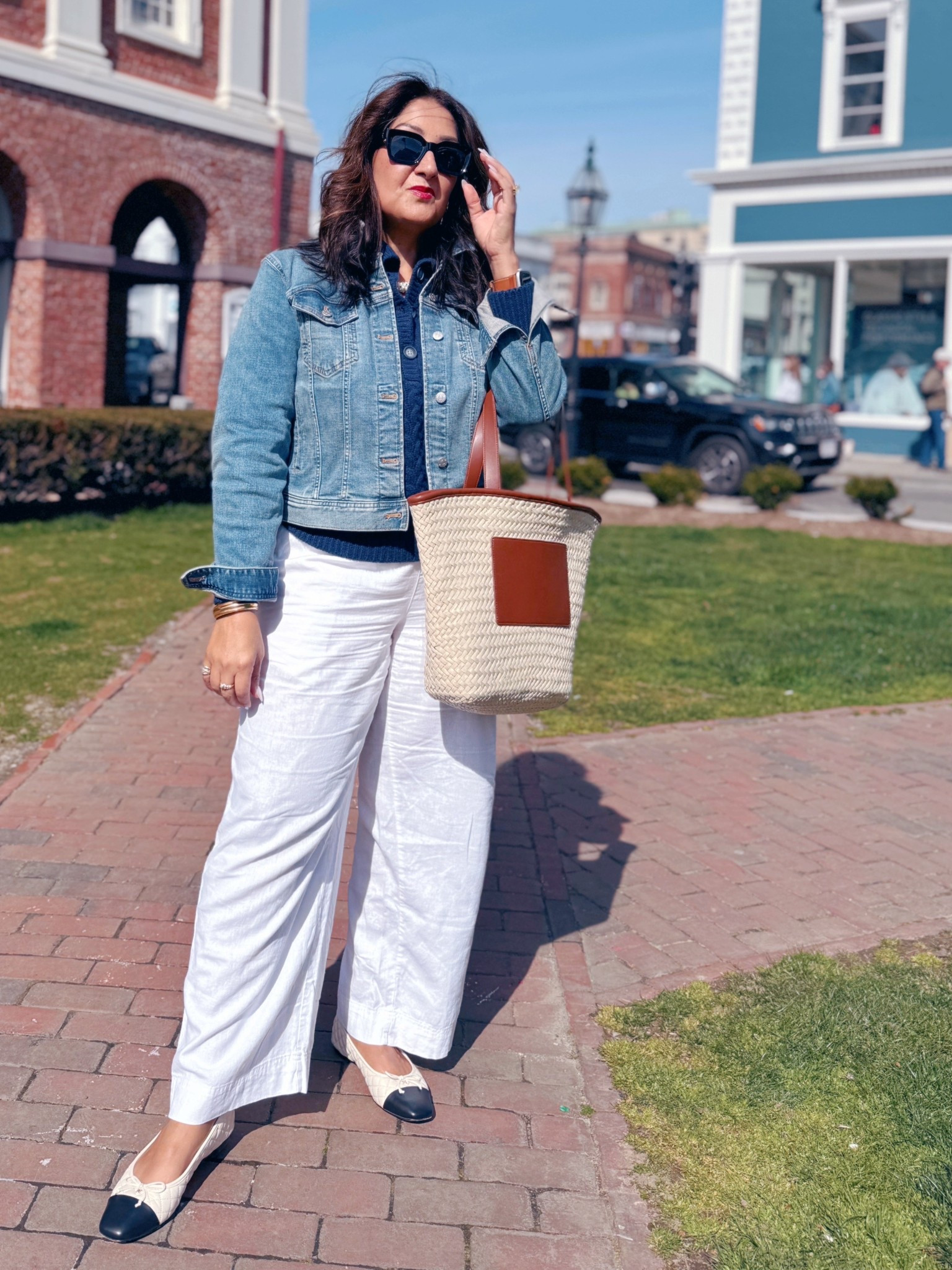 Denim jackets and wide leg pants. 

#LTKSeasonal #LTKSaleAlert #LTKStyleTip