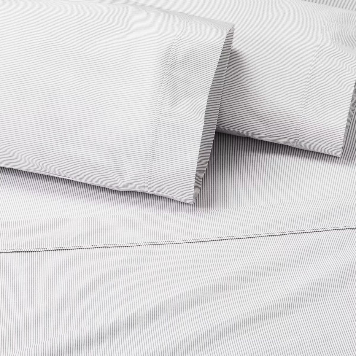 Cotton Percale Microstripe Sheet Set - Hearth & Hand™ with Magnolia | Target