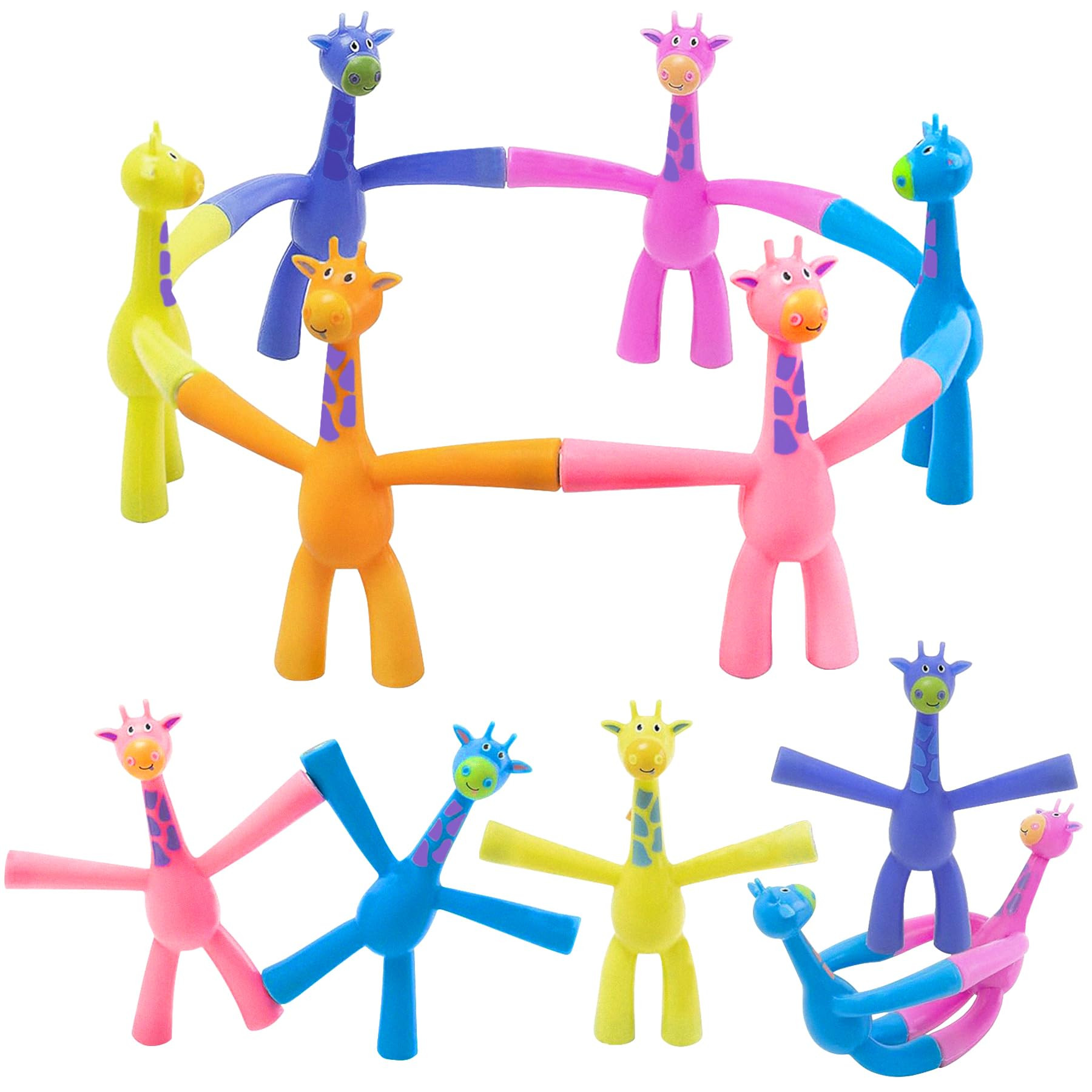 12pcs Magnetic Toys,Refrigerator Giraffe Magnets for Fridge,Fridge Magnets Man,Colorful Humanoid Magnetic Toys for Kids and Adults Ages 3 and up, for Office Locker Decor | Amazon (US)