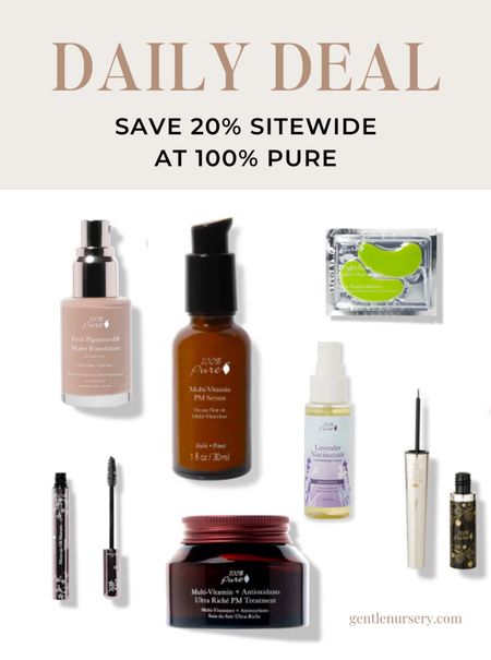 Sitewide sale on clean beauty at 100% Pure. Use code FAMILY23. Ends 6/19/23  

#LTKbeauty #LTKGiftGuide