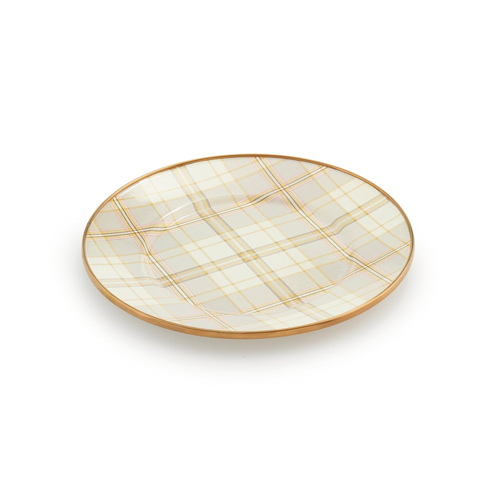 Tartan Latte Salad Plate | MacKenzie-Childs