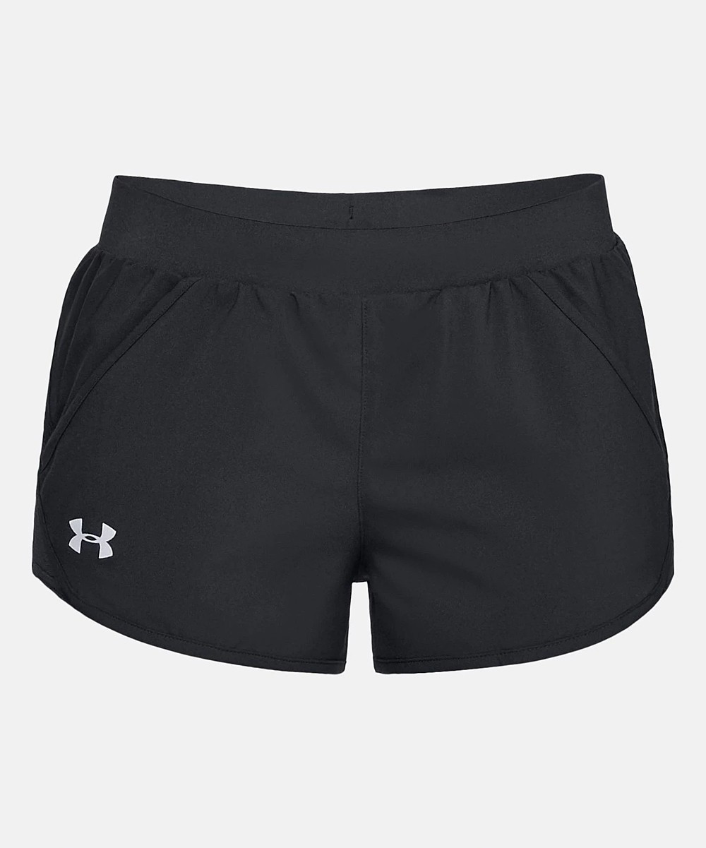 Under Armour Women's Active Shorts Black - Black Fly-By Mini Shorts - Women | Zulily