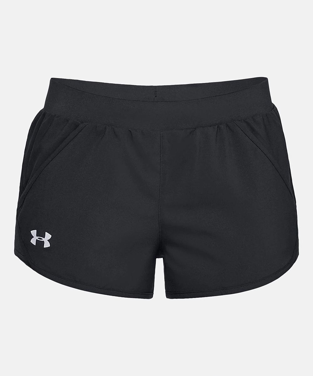 Under Armour Women's Active Shorts Black - Black Fly-By Mini Shorts - Women | Zulily