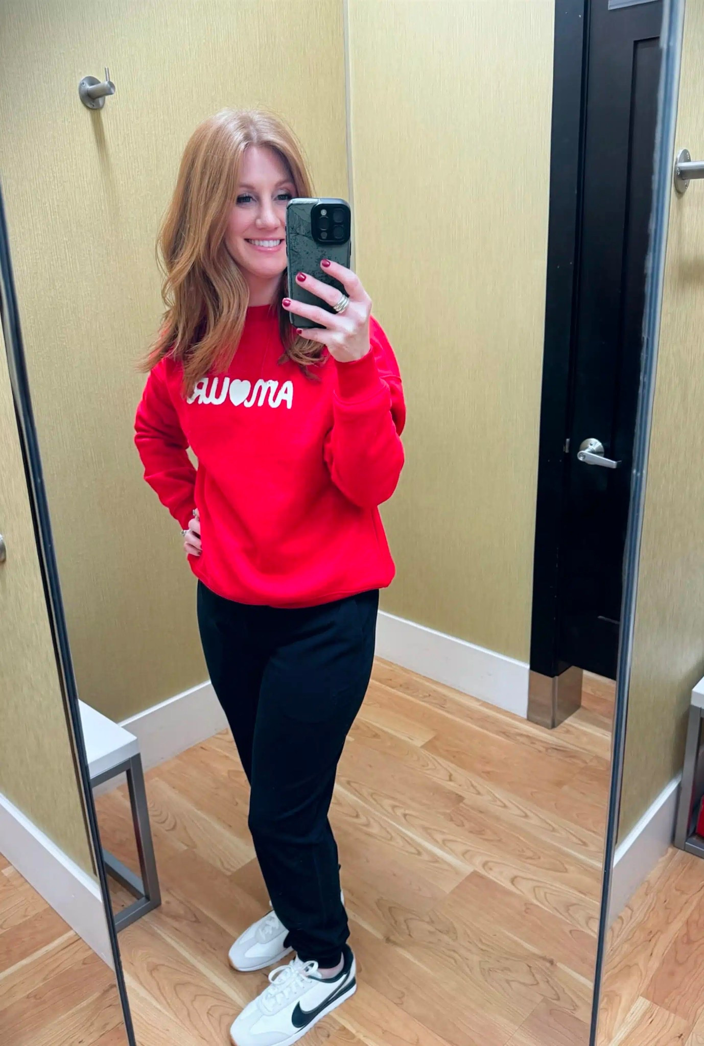 Valentine’s Day casual outfit idea from Kohls! Sweater and joggers are both size small | nike sneakers size 8 

#LTKgrwm #LTKValentine #LTKTravel