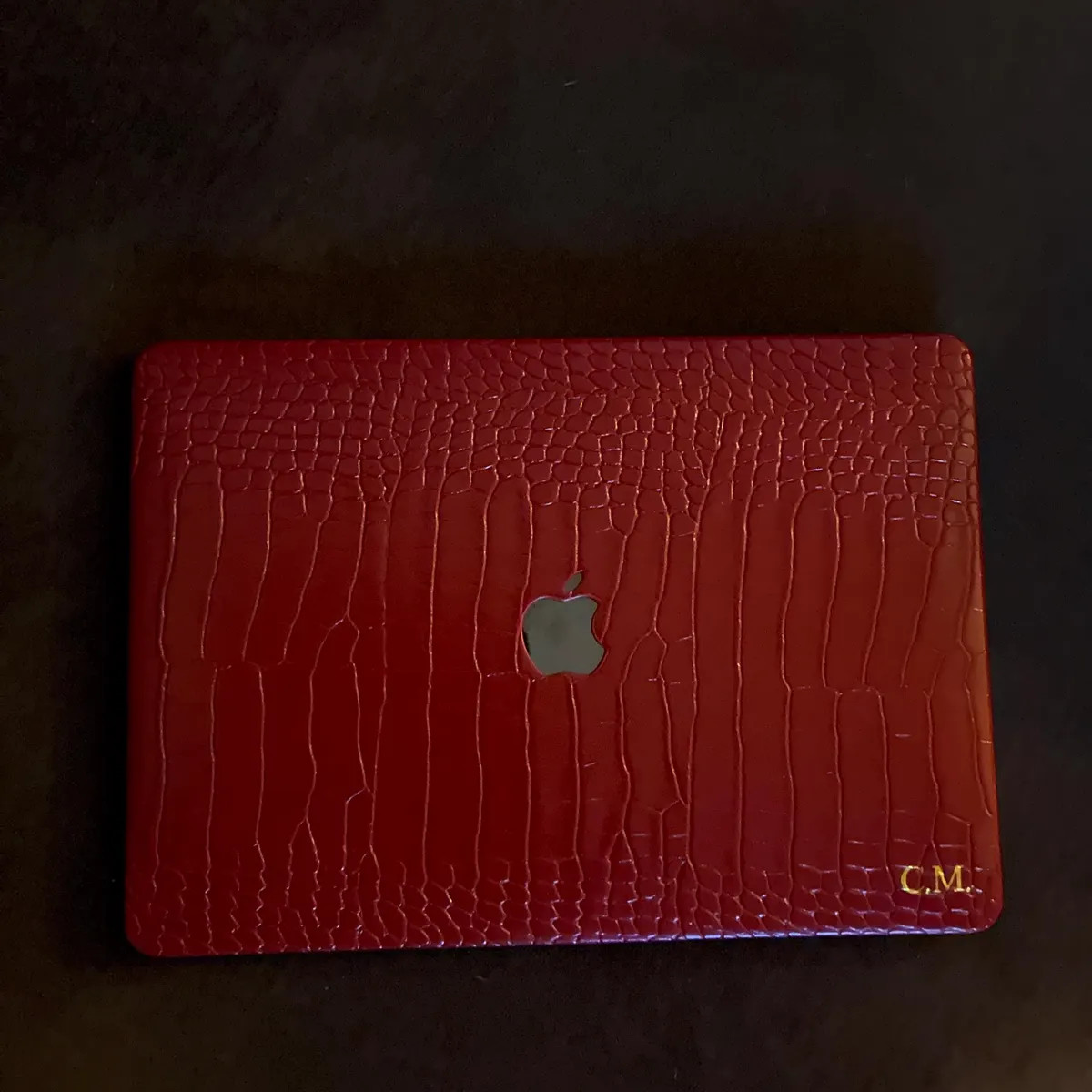 Scarlet Crocodile Leather Hard Case Cover for MacBook M2/M3 Air 13" MacBook Pro 13 14 16 15 Air 1... | Etsy (US)